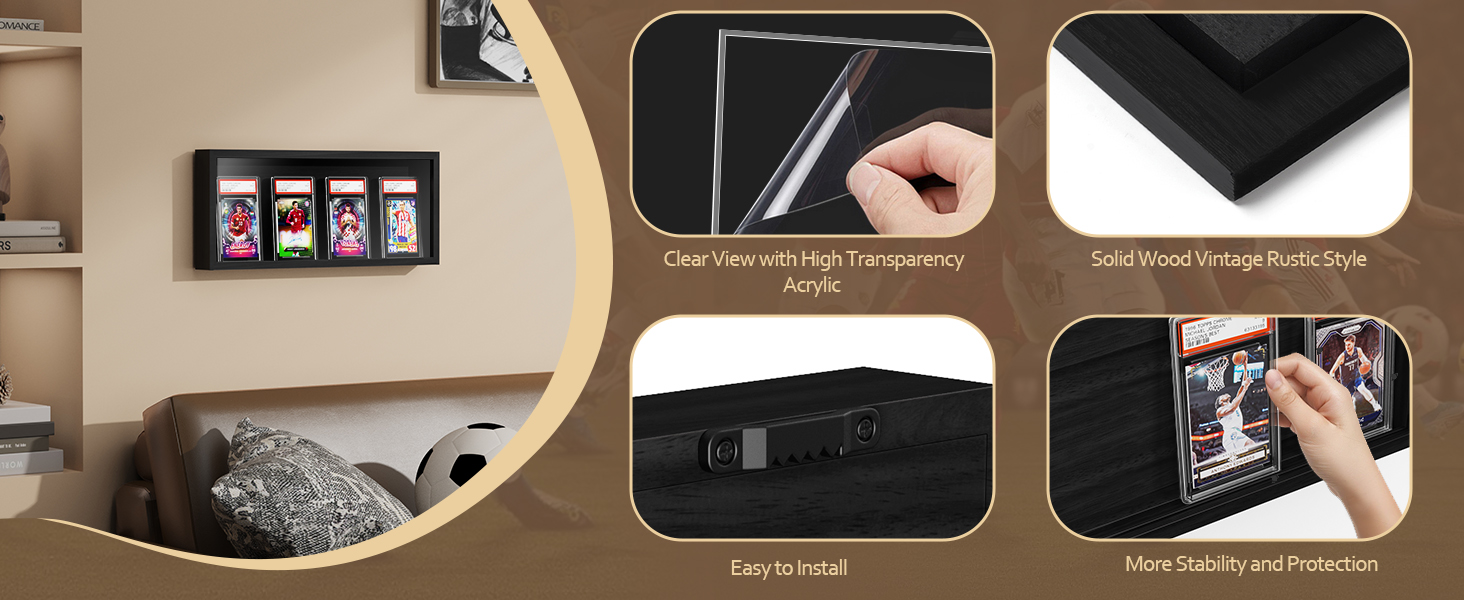 baseball card display case product details