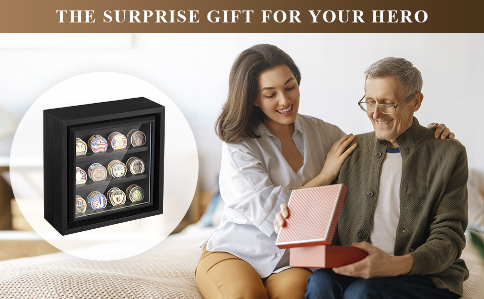 challenge coin holder display product details