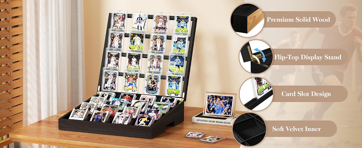 trading card display product details