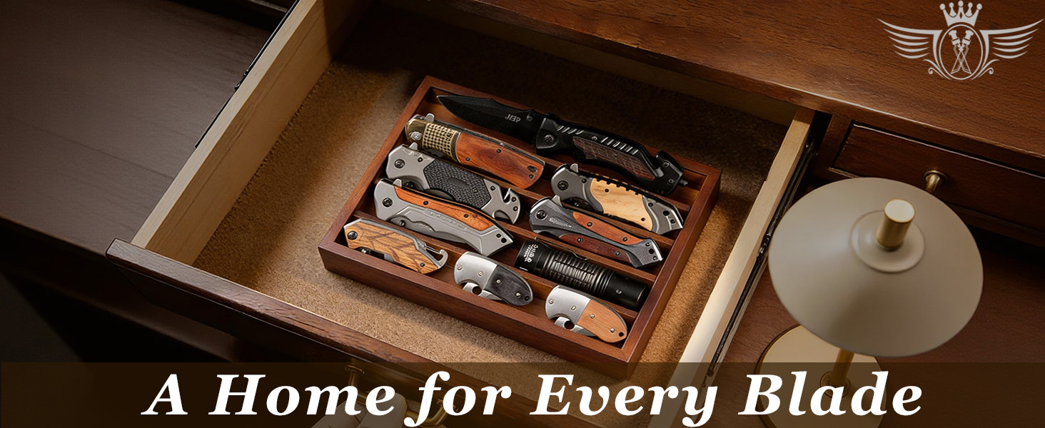 Large Pocket Knife Display Case product details