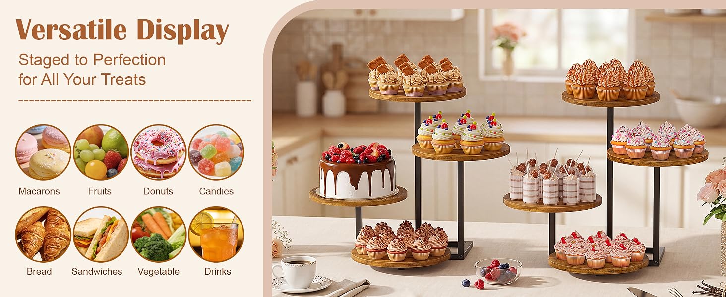 4 Tier Cupcake Tower Stand product details