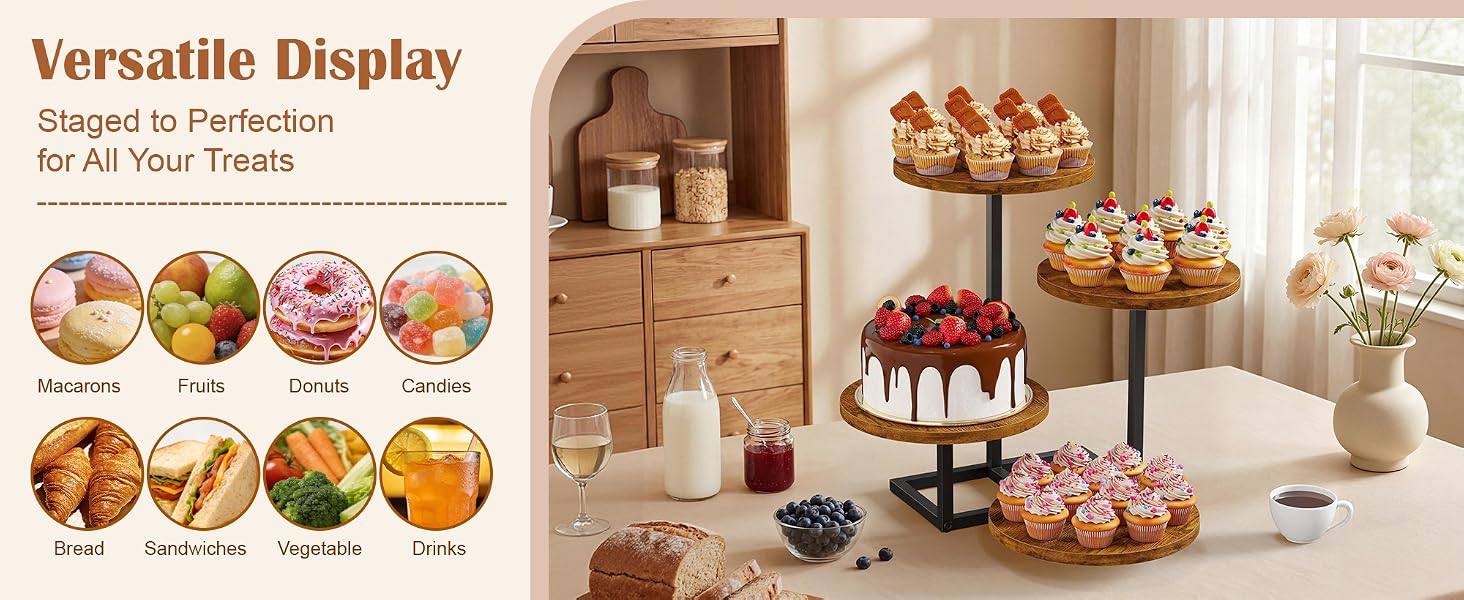 4 Tier Cupcake Stand product details