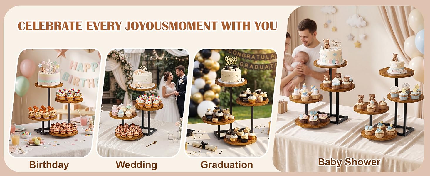 4 Tier Cupcake Stand product details