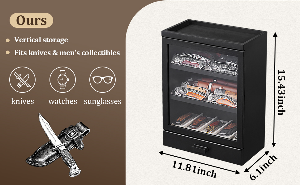 Pocket Knife Display Case product details