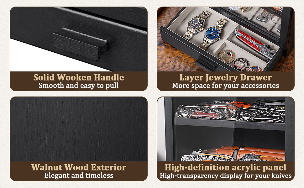 Pocket Knife Display Case product details