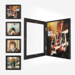 Emfogo Wall-Mounted Vinyl Record Display Frame, Album Frame for LP Covers