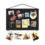 Linen Cork Bulletin Board, Wall-Mounted Vision Board