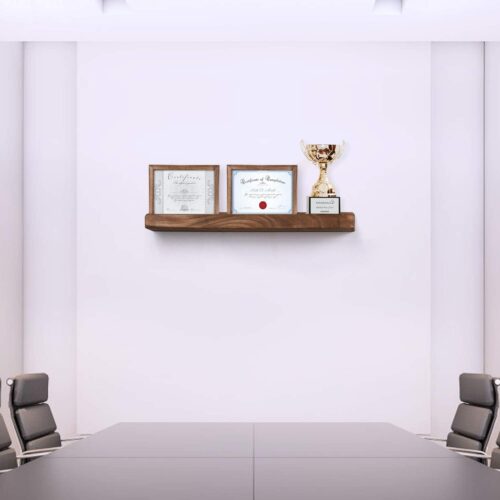 Emfogo Certificate Frames 8.5 x 11 Picture Frames Diploma Frame with Stand Rustic Wood Document Frame with High Definition Glass for Wall or Tabletop Display Set of 2 Carbonized