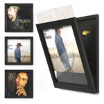 Emfogo Vinyl Record Frame, 3-Pack Album Frames for Vinyl Records Display, Record Frame for 12x12 Inch LP Cover Display