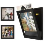 Emfogo Vinyl Record Frame for the Wall, Vinyl Record Display Frame, Album Frames for 12x12 Inch LP Album Cover