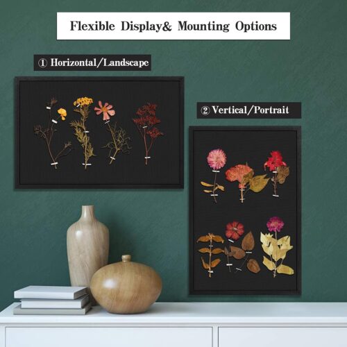 Emfogo Large Bulletin Board, 36 "x 24" Black Cork Boards for Walls with Frame, Pin Display Board Vision Board for Home School Office Decor