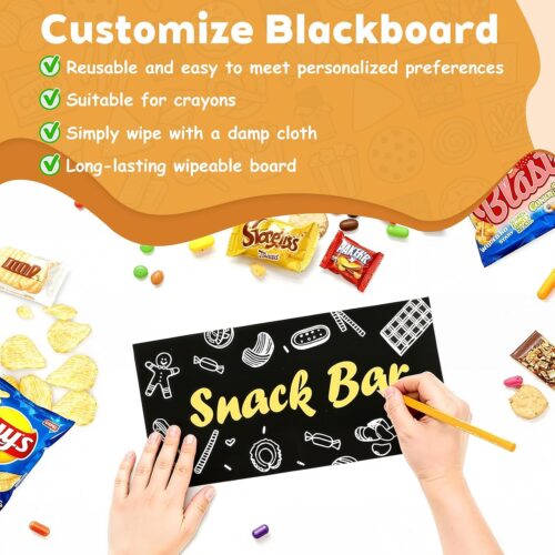 Emfogo Chip Rack Display Stand, 6 Tiers 50 Clips Snack Organizer, 360° Rotating Wood Base Candy Display Rack, Portable Retail Display Shelf for Countertop, Office, Store, Kitchen