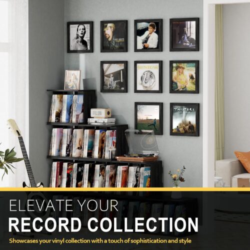 Emfogo Vinyl Record Frame for the Wall, Vinyl Record Display Frame, Album Frames for 12x12 Inch LP Album Cover