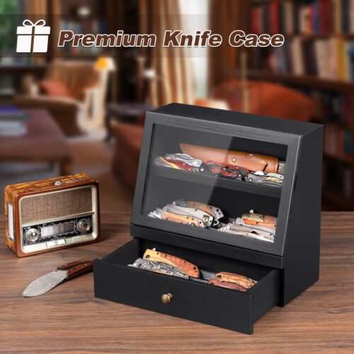 Yoimori Pocket Knife Display Case - Black