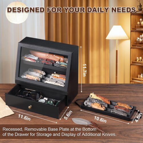 Yoimori Pocket Knife Display Case - Black