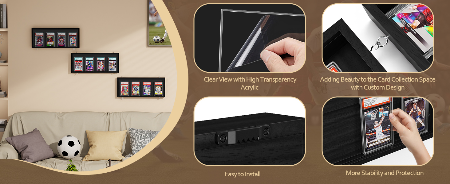 trading card display case product details