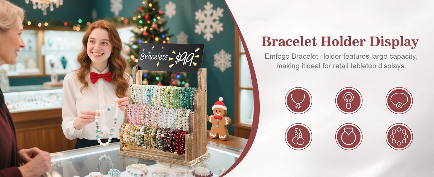 bracelet holder display product details