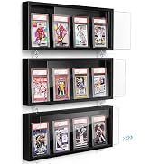 Emfogo Card Display Case, 3 Pack Trading Card Display Frame Wall Mount, Wooden Baseball Card Disp... product details