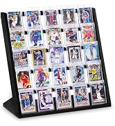 Emfogo Trading Card Display Stand, 5 Tier Sports Graded Card Display, Wooden Trading Card Display... product details