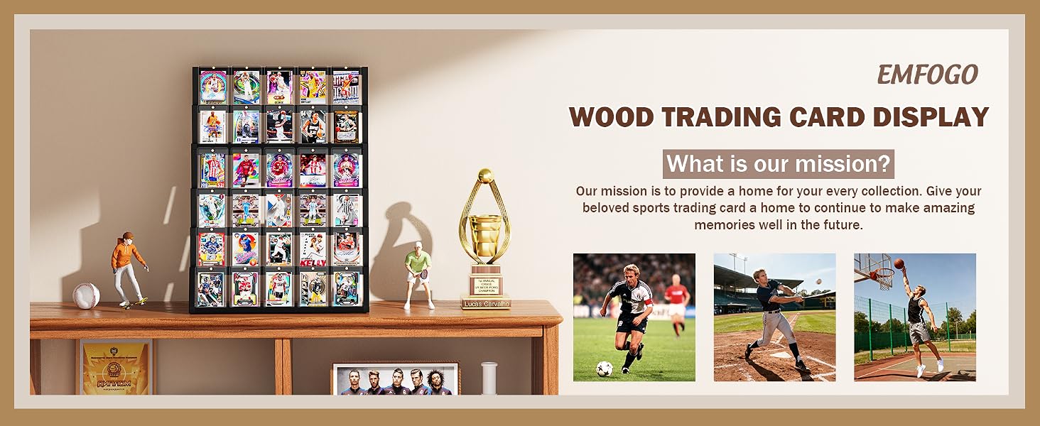 trading card display product details