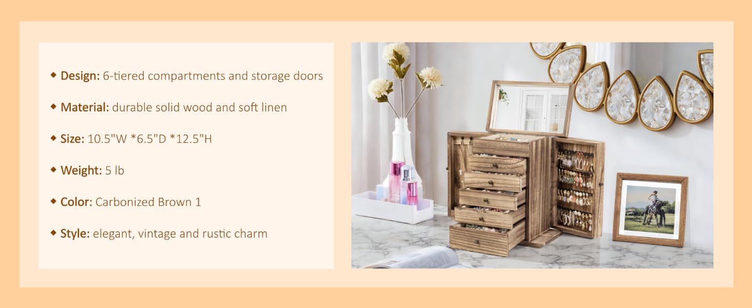 wooden jewelry box product details
