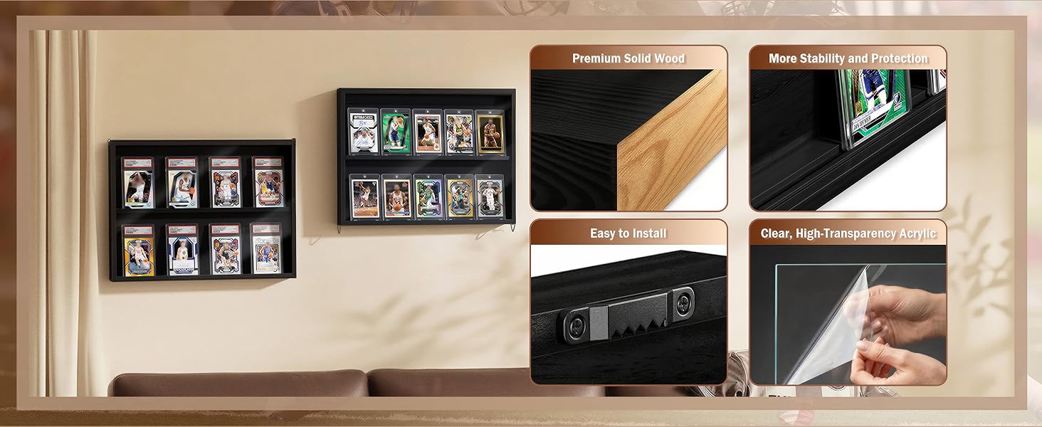 trading card display product details