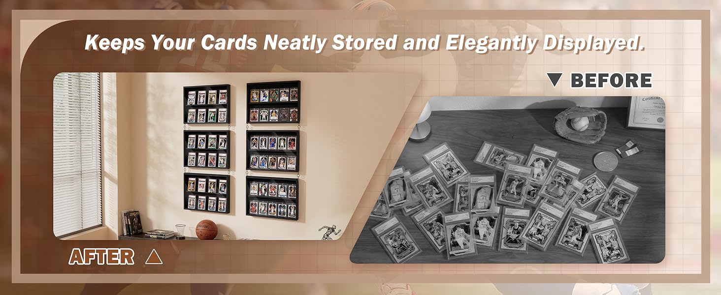 sports card display product details