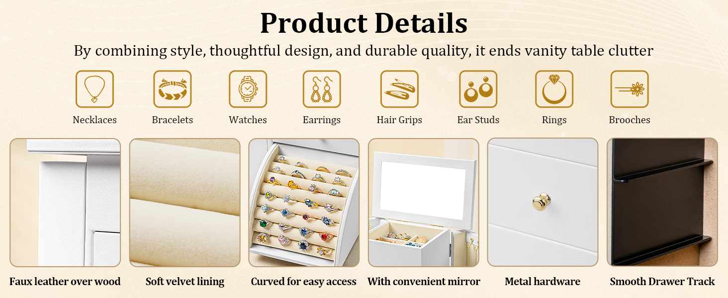 large jewelry box product details
