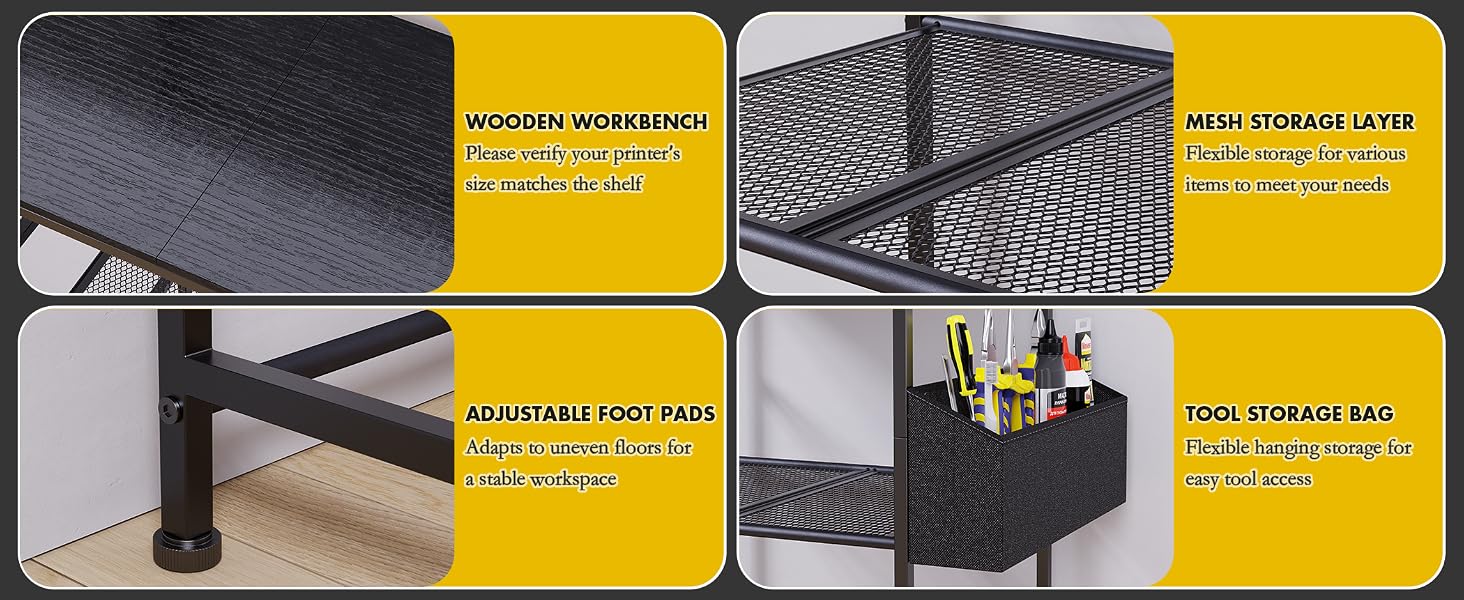 3D Printer Stand with Filament Storage product details
