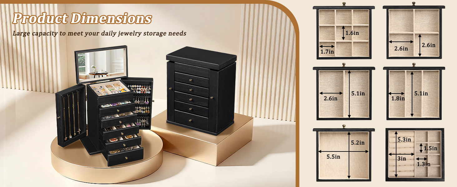 wood jewelry boxes product details