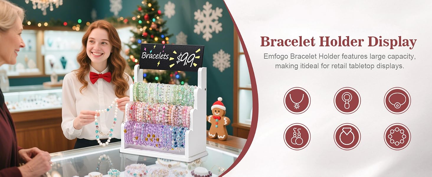 bracelet holder display product details