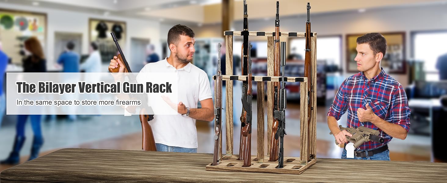 wood gun rack product details